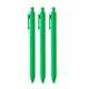 a grass green (black ink) soft touch gel tip jotter pens - multicolor magic