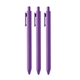 a purple (black ink) soft touch gel tip jotter pens - multicolor magic