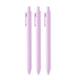 a lilac purple (black ink) soft touch gel tip jotter pens - multicolor magic