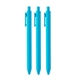 a bright blue (bright blue ink) jotter alvin soft touch gel pen