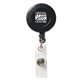 aerial view a black round secure - a - badge(tm) w / alligator clip, image 1 of 2
