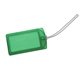aerial view a translucent green explorer luggage tag, image 1 of 2
