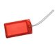 aerial view a translucent red explorer luggage tag, image 1 of 2