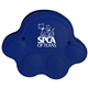aerial view a dark blue paw - shaped keep - it bag clip, image 1 of 2
