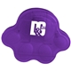 aerial view a translucent purple paw - shaped keep - it bag clip, image 1 of 3