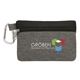 aerial view a gray/black polyester montana tee pouch, image 1 of 3