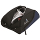 aerial view a blue/black 600d nylon montana shoe bag, image 1 of 2