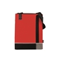 aerial view a red koozie(r) tri - tone lunch sack, image 1 of 2
