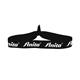 aerial view a black 3/4 fold - over elastic headband, image 1 of 2