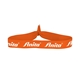 aerial view a orange 3/4 fold - over elastic headband, image 1 of 2