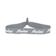 aerial view a light grey 3/4 fold - over elastic headband, image 1 of 2