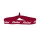 aerial view a red 3/4 fold - over elastic headband, image 1 of 2