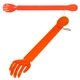 aerial view a translucent orange back scratcher - shoe horn, image 1 of 2