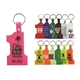 a group of 1-9/16 w x 2-9/16 h plastic number one key tag