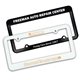 a group of 2 holes license plate frame