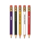 a group of hex golf pencils with erasers