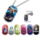 a group of metal dog tag, 23-1/2 ball, fcd
