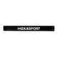 a black silicone vinyl slap bracelet