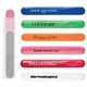a group of nail file in plastic sleeve standard