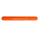 a orange custom silicone slap bracelets