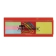 a red office ruler tool set