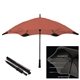 aerial view a red the blunt stick umbrella 47 red aerodynamic aluminum canopy wind weather, image 1 of 3