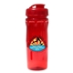 aerial view a group of 18 oz poly - saver pet bottle with flip top cap, full color digital, image 3 of 13