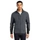 aerial view a charcoal heather/ black port authority(r) r - tek(r) pro fleece full - zip jacket, image 1 of 6