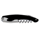 aerial view a black compact and durable wine corkscrew, image 1 of 2