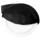 aerial view a black smart n cool plastic pizza cutter, image 1 of 2