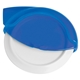 aerial view a translucent blue smart n cool plastic pizza cutter, image 1 of 2