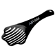 aerial view a black paw - shaped pet litter scoop, image 1 of 2