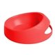 aerial view a red 10 oz scoop - it bowl pet food scoop, image 1 of 2
