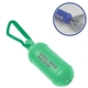 aerial view a green caribiner 2 bag dispenser, image 1 of 2
