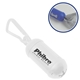 aerial view a white caribiner 2 bag dispenser, image 1 of 2