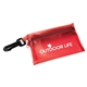 aerial view a translucent red sunscape first aid kit, image 1 of 4