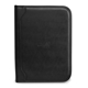 aerial view a black simulated leather zippered closure delegate e - padfolio, image 1 of 3