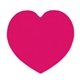 a pink heart - shaped rubber jar opener