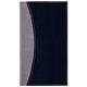 aerial view a black-silver normandy 2 tone soft vinyl weekly planner w / map / 2 color insert, image 1 of 3