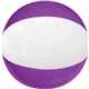 a purple & white 16 two - toned beach ball