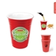 a red kikkerland ceramic red party cup