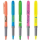 aerial view a group of bic(r) brite liner grip(tm) 5- pack, image 1 of 15