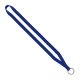 aerial view a royal 1/2 polyester lanyard with sewn metal split - ring, image 1 of 2