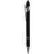 a black iwriter(r) exec - stylus soft touch rubberized metal ball point pen
