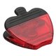 aerial view a red custom promotional apple magnetic power paper clip, image 1 of 2