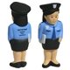 aerial view a blue/black police woman - stress reliever, image 1 of 2