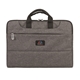 aerial view a gray water repellent laptop bag 16 x 12 x 2, image 1 of 3