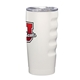 aerial view a white perfect temp 20 oz grip stainless vacuum tumbler, image 1 of 2