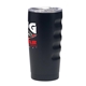 aerial view a black perfect temp 20 oz grip stainless vacuum tumbler, image 1 of 2