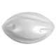 aerial view a white 5 spyro super - grip foam football, image 1 of 2